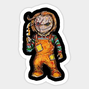 Halloween Chuck! Horror Icons MashUp! Sticker